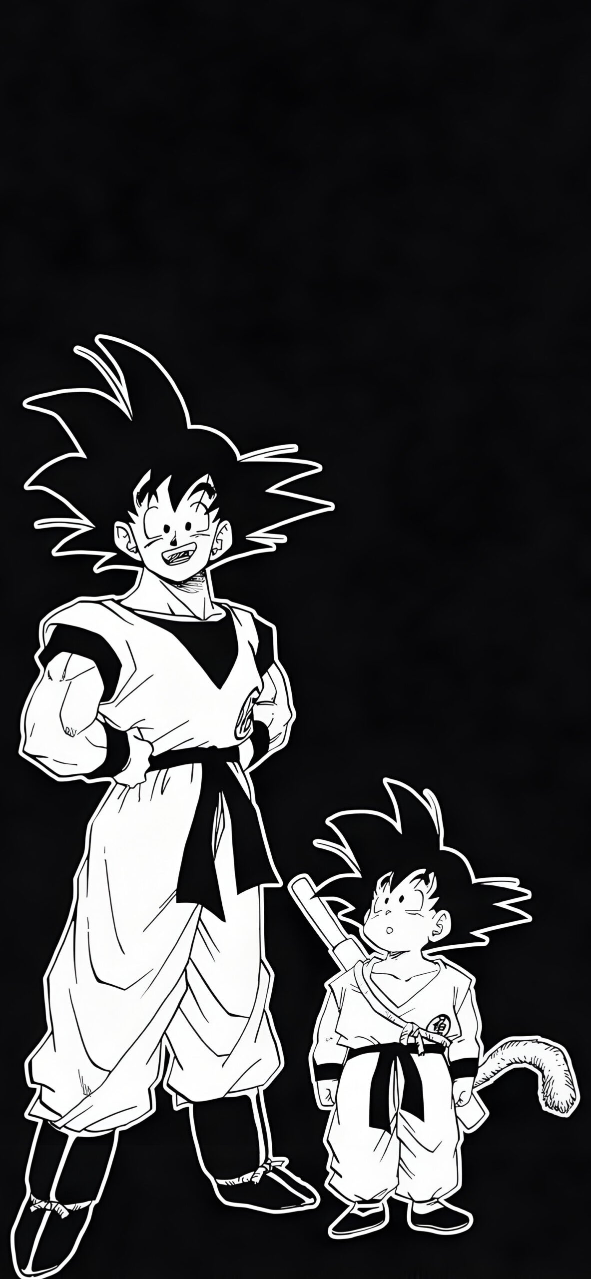 Dragon Ball Goku & Kid Goku 4K Wallpaper