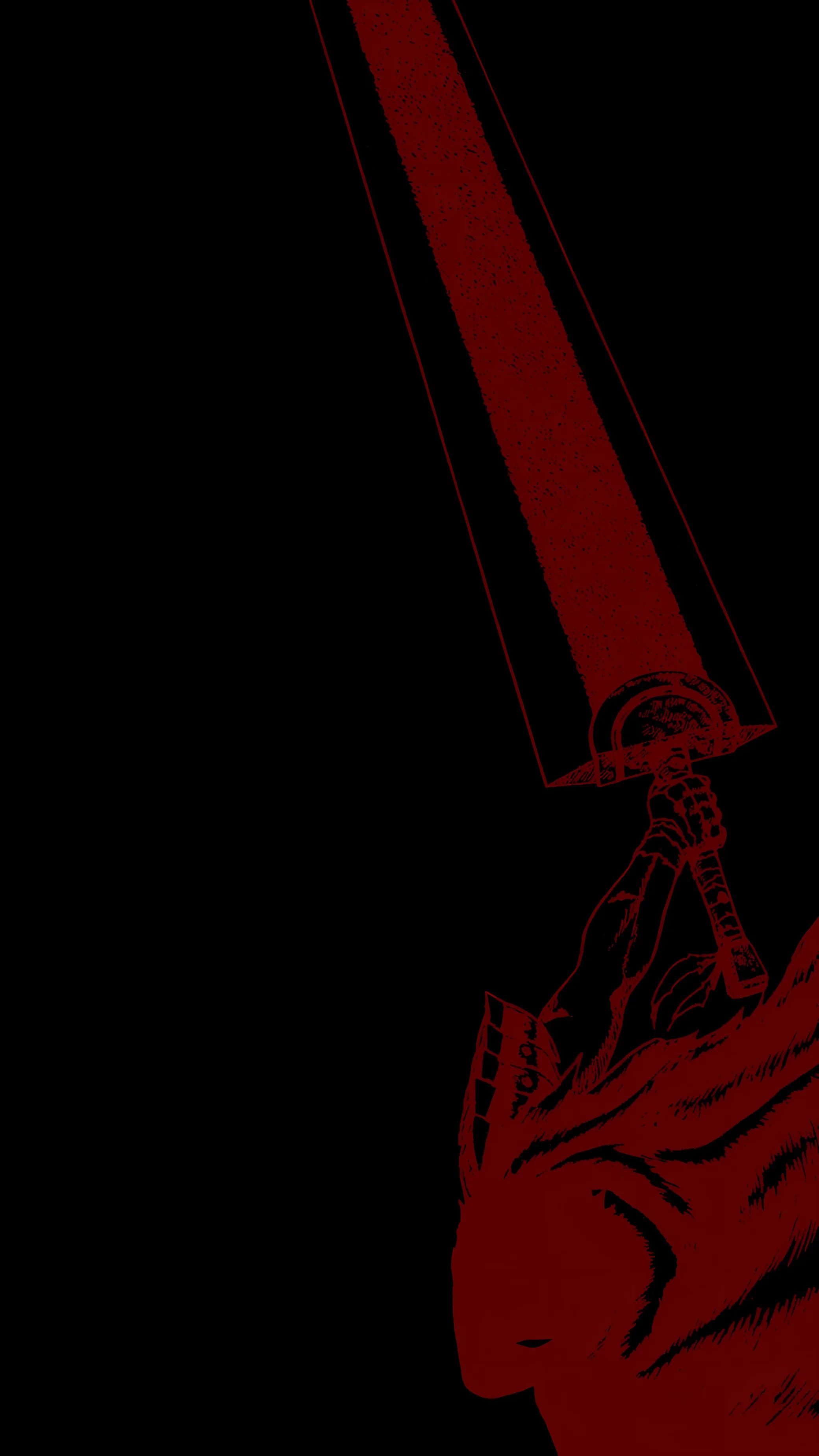 Minimalistic na Wallpaper ng Berserk 4K