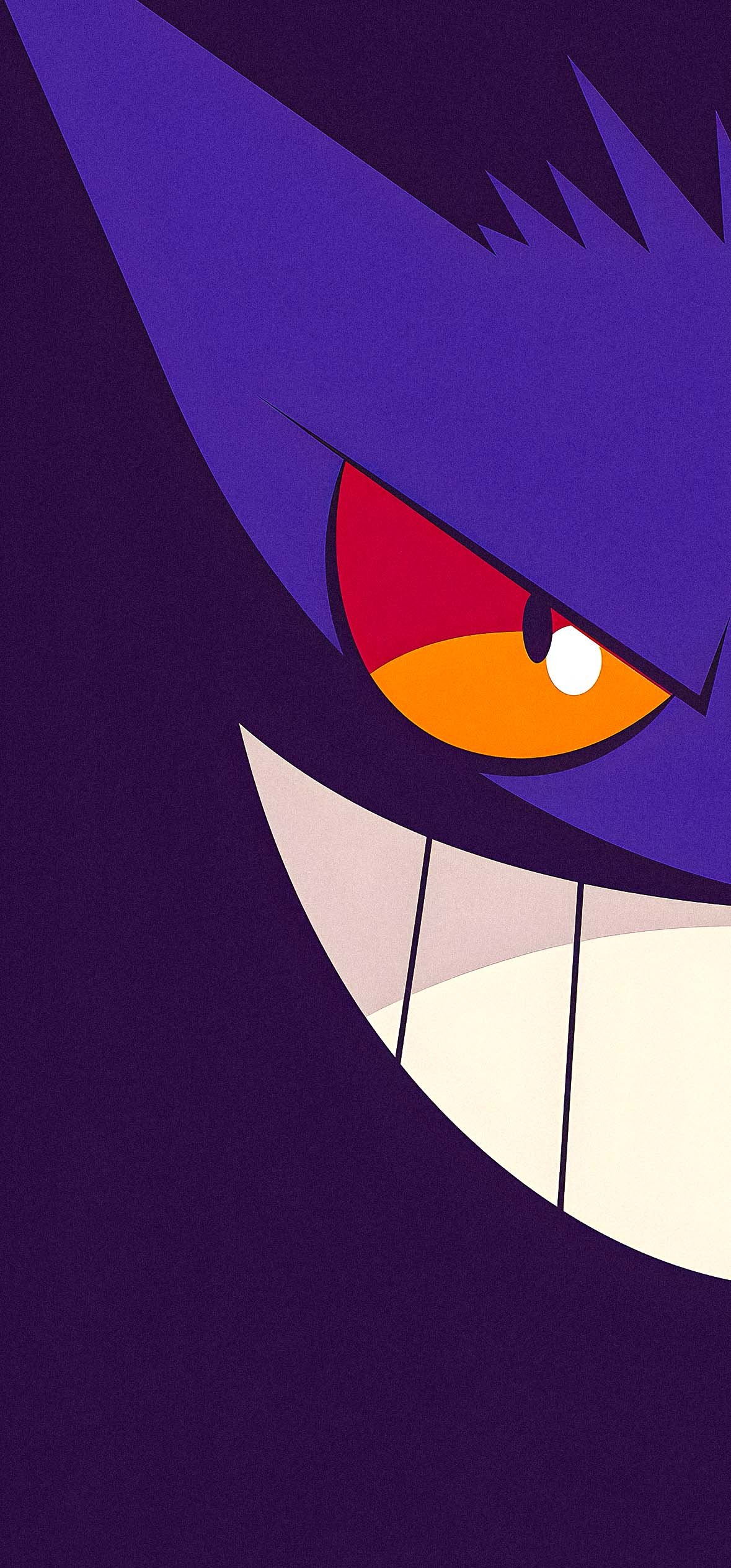 Gengar Minimalist Dark Pokemon 4K Wallpaper