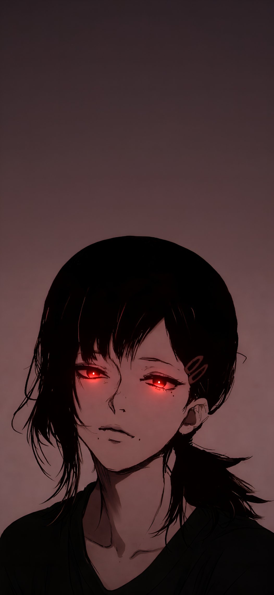 Kobeni Higashiyama Dark Glowing Eyes Wallpaper