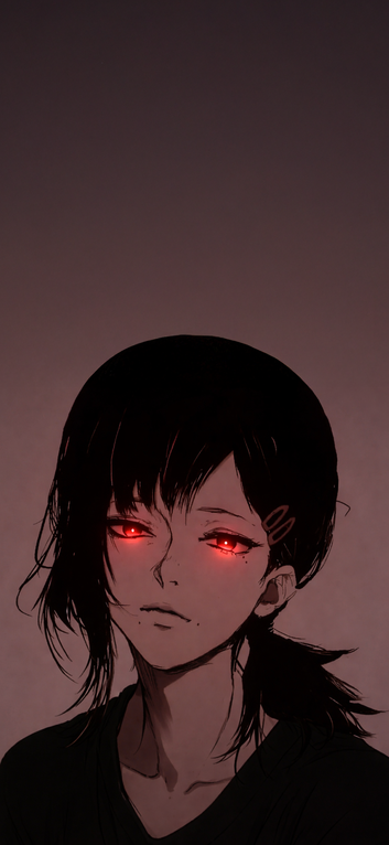 Kobeni Higashiyama Dark Glowing Eyes Wallpaper