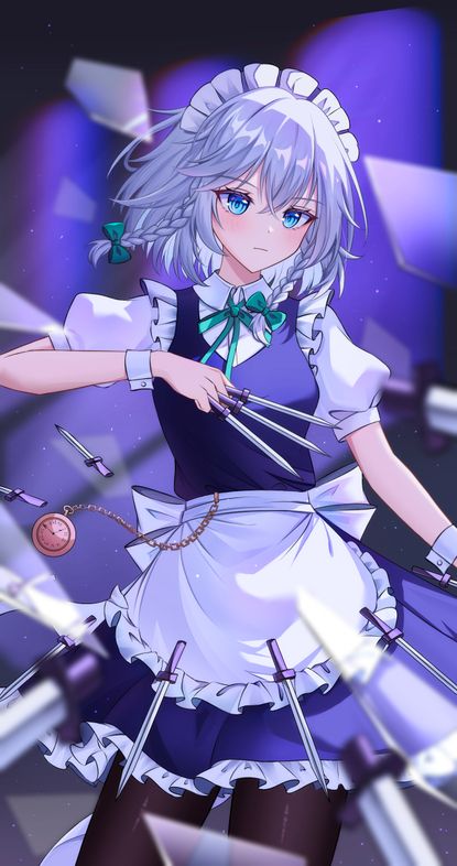 Sakuya Izayoi Maid Wallpaper – Touhou Project 4K