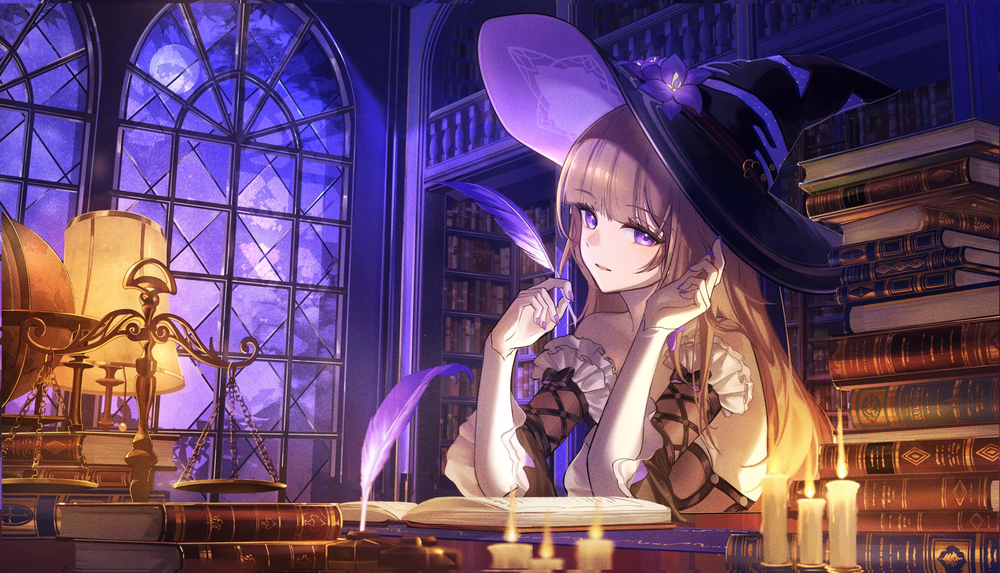 The Herta Witch Library Wallpaper – Honkai Star Rail