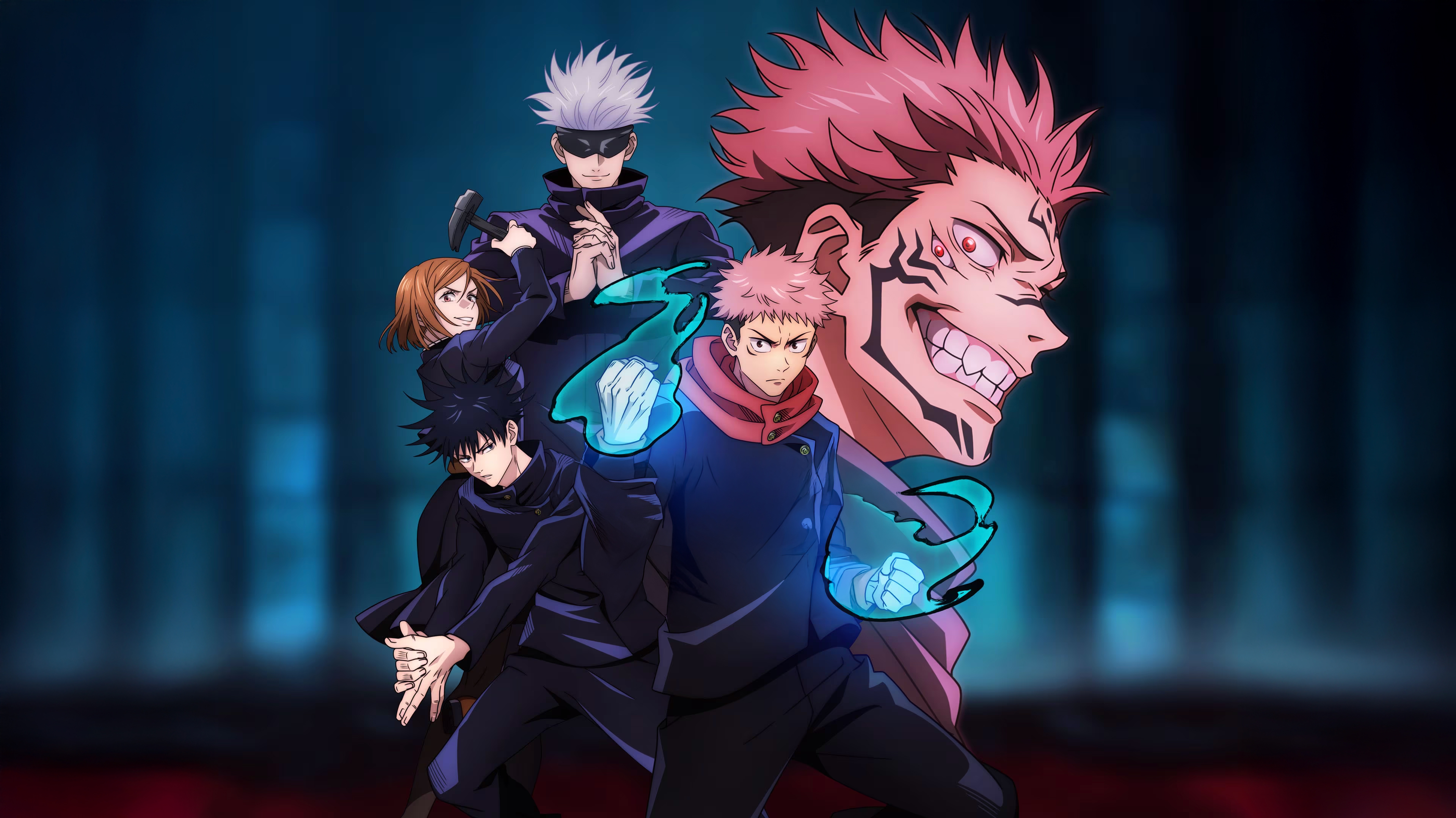 Jujutsu Kaisen Characters Epic 4K Wallpaper