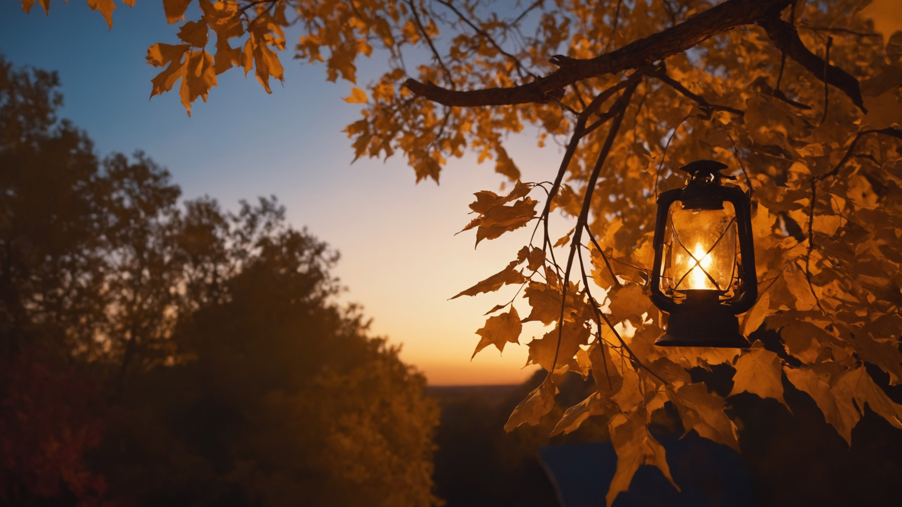 Autumn Sunset Wallpaper - 4K High Resolution