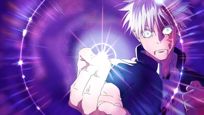 Gojo Satoru Purple Infinity Wallpaper Jujutsu Kaisen 4K