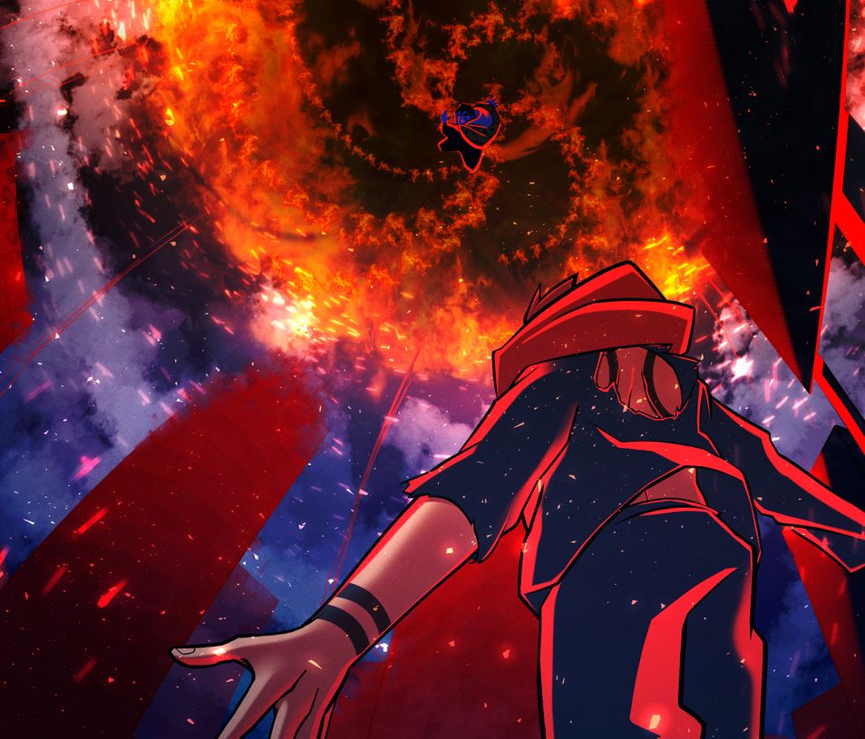 咒术回战史诗火焰对决4K壁纸