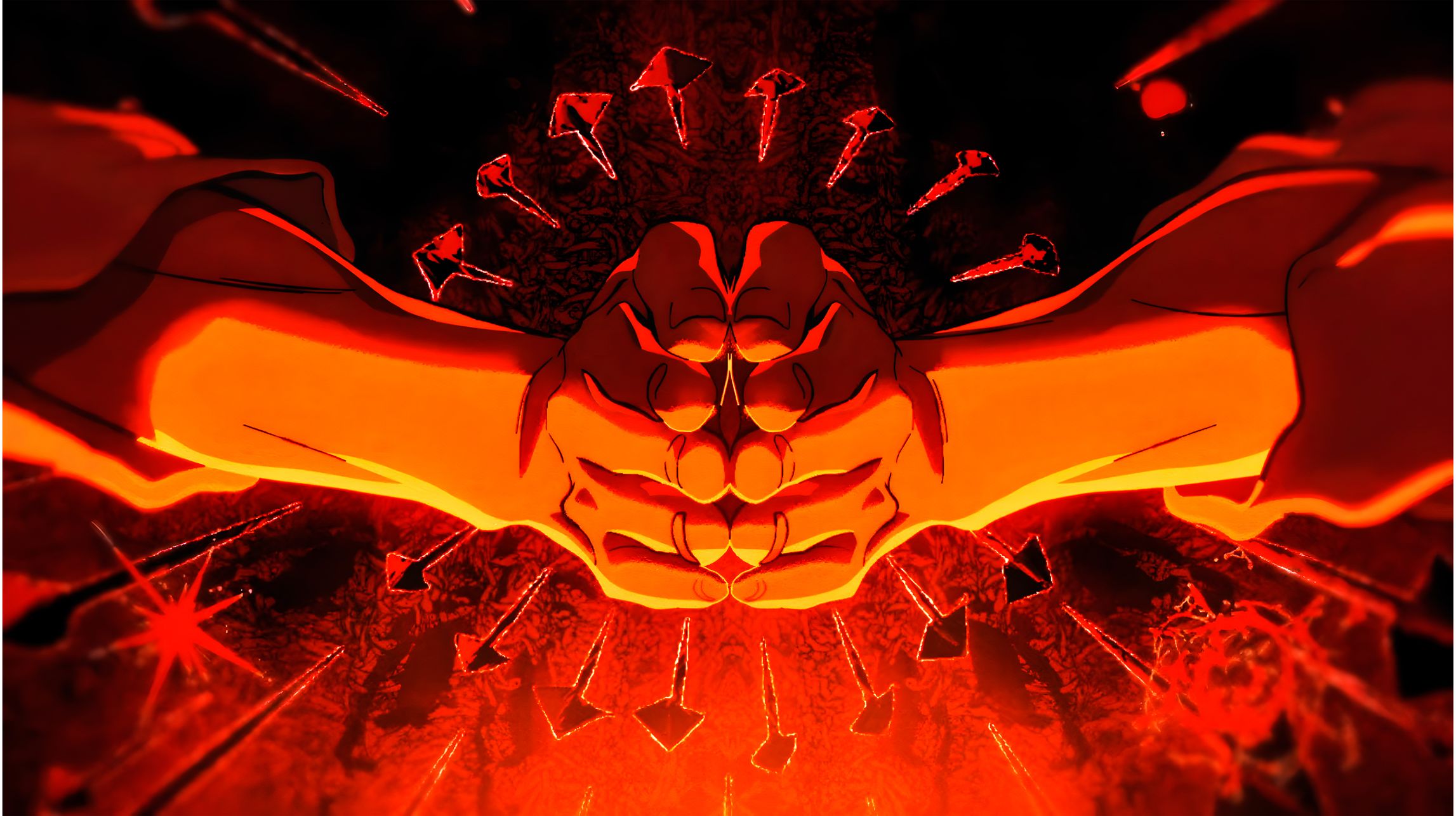 Jujutsu Kaisen Sukuna Wallpaper Putere de Foc