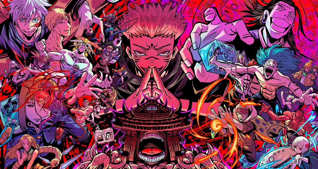 Jujutsu Kaisen Epic Cast Wallpaper 4K