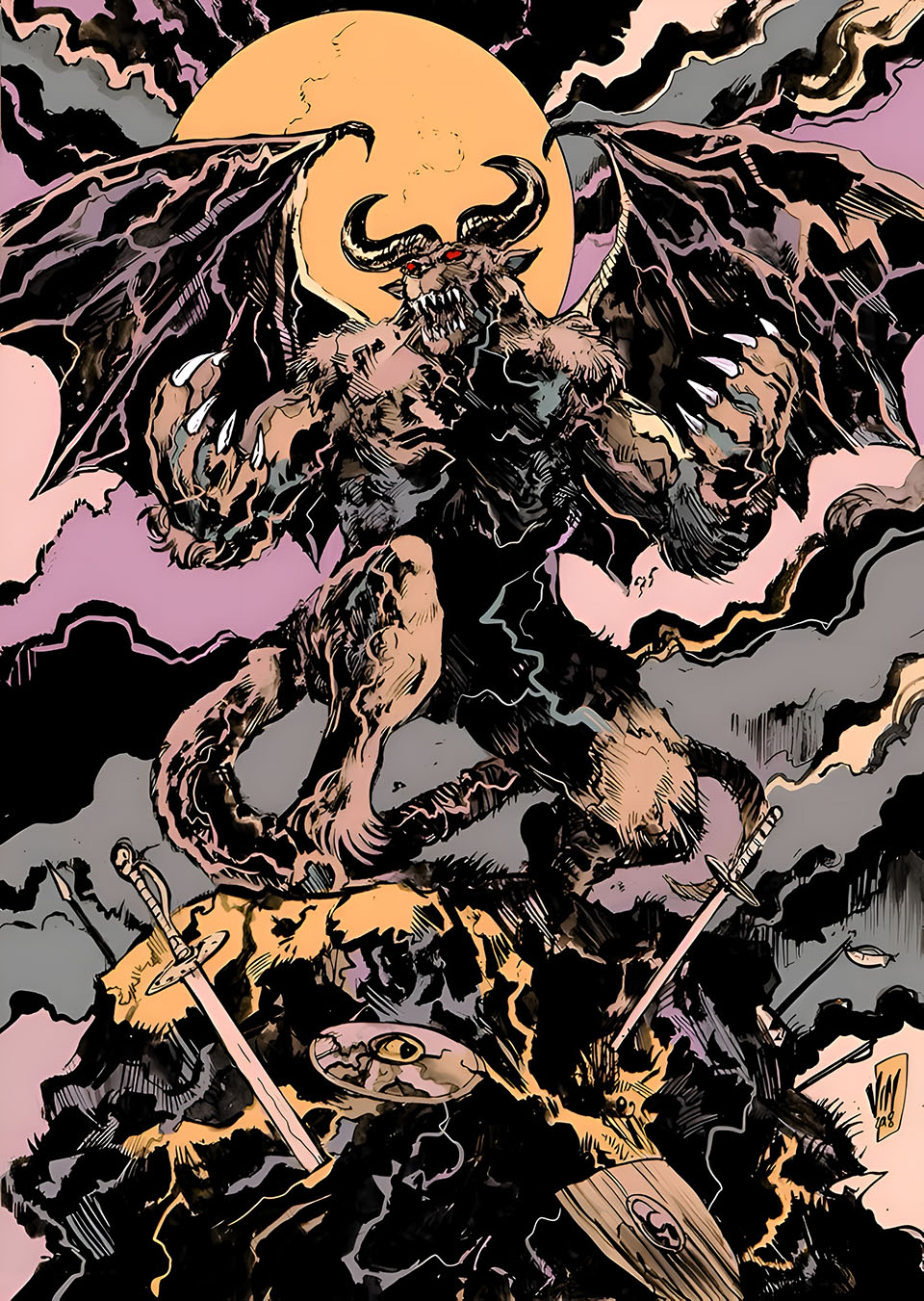 狂战士恶魔兽壁纸 – 4K暗黑奇幻艺术