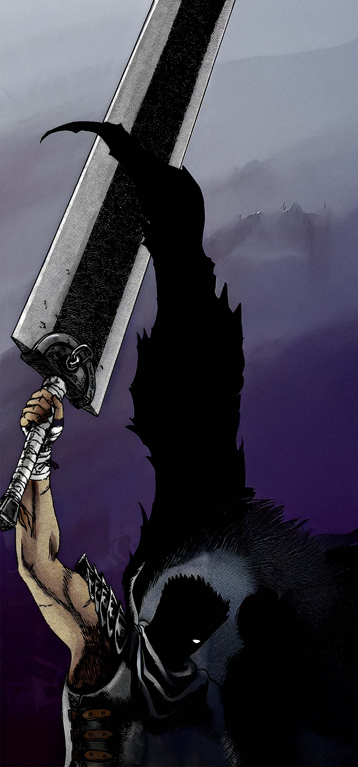 Berserk Guts Războinic Întunecat Wallpaper 4K