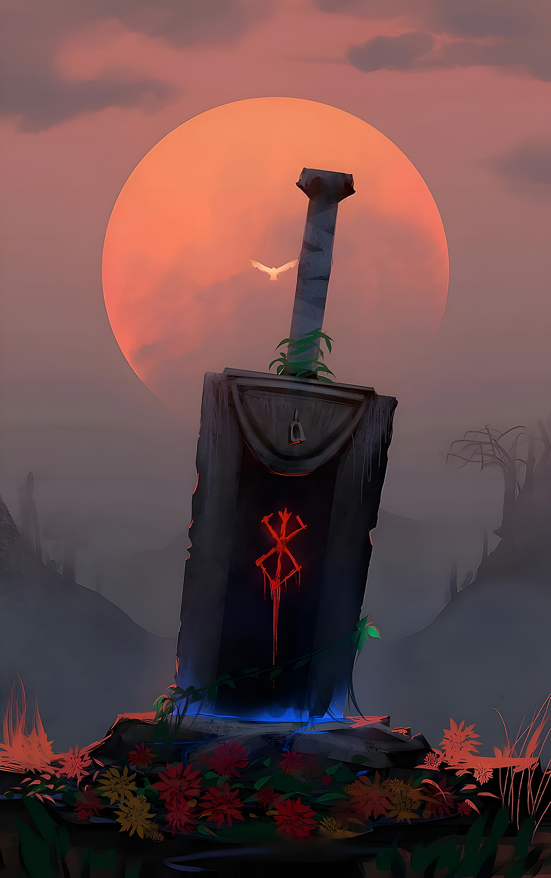 Berserk Dragon Slayer Sword Wallpaper 4K
