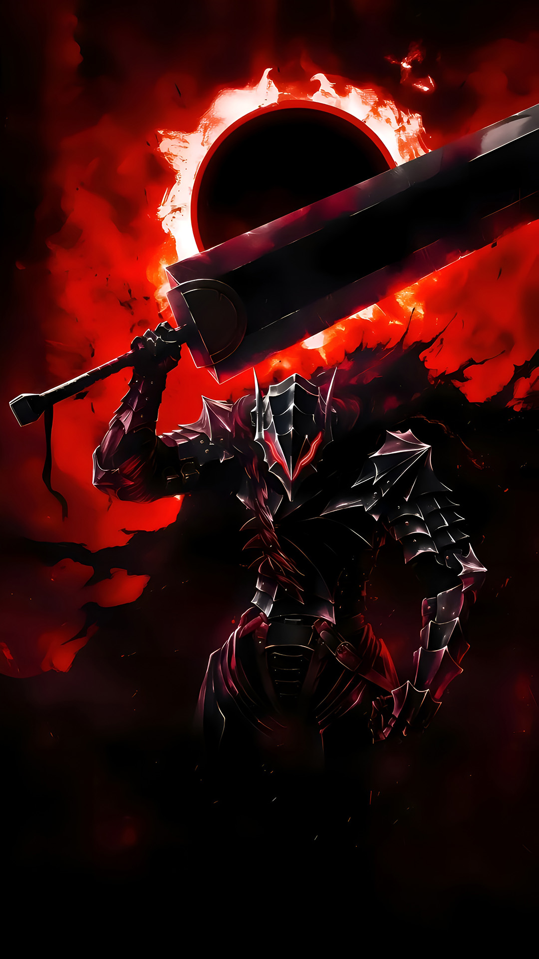 Berserk Guts Black Swordsman 4K Wallpaper