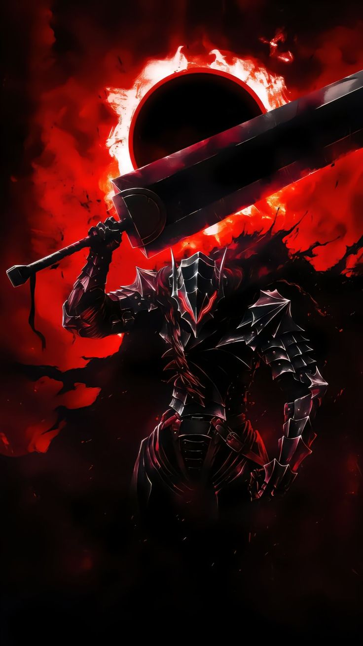 Berserk Guts Black Swordsman 4K Wallpaper