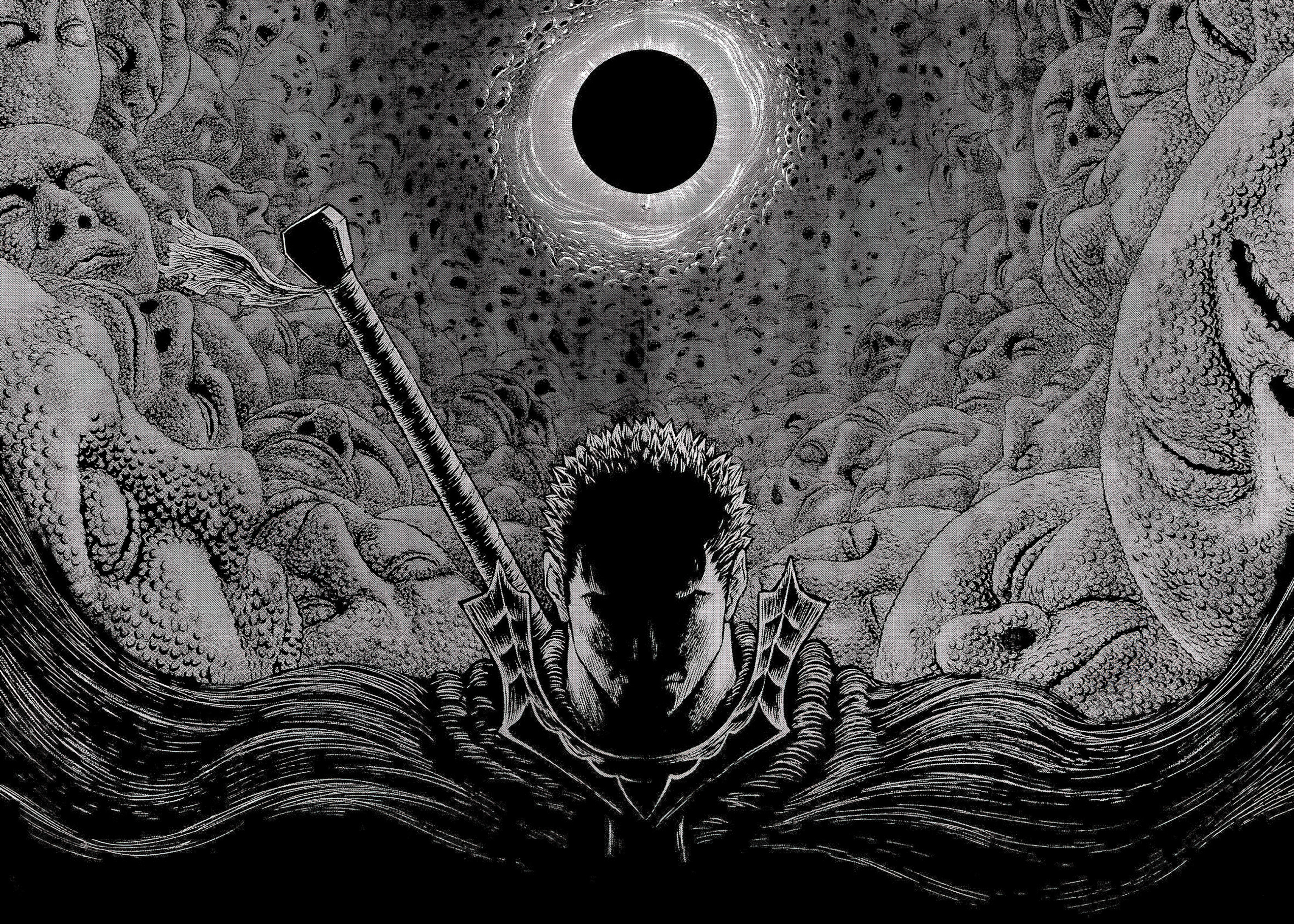 Berserk Guts Eclipse Wallpaper Dark Fantasy Art