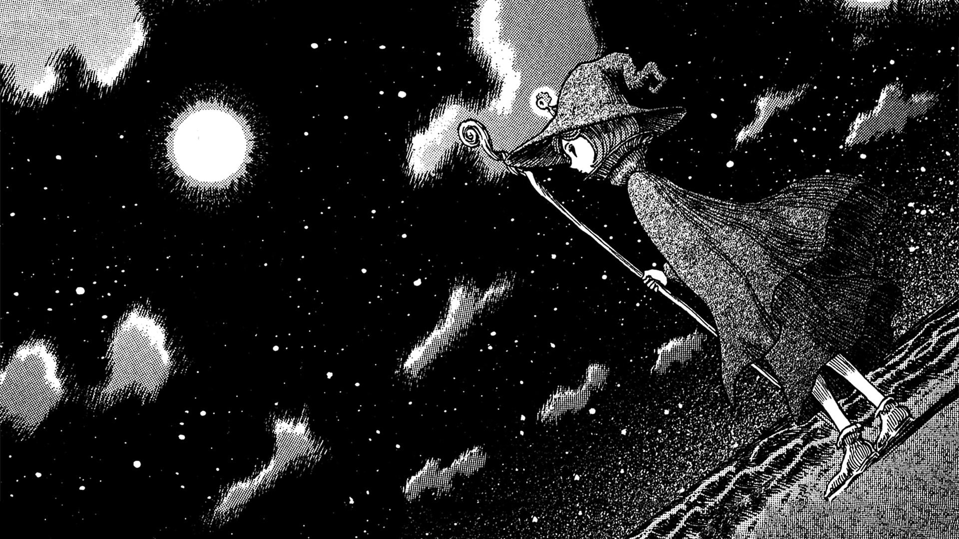 狂战士女巫夜空4K壁纸