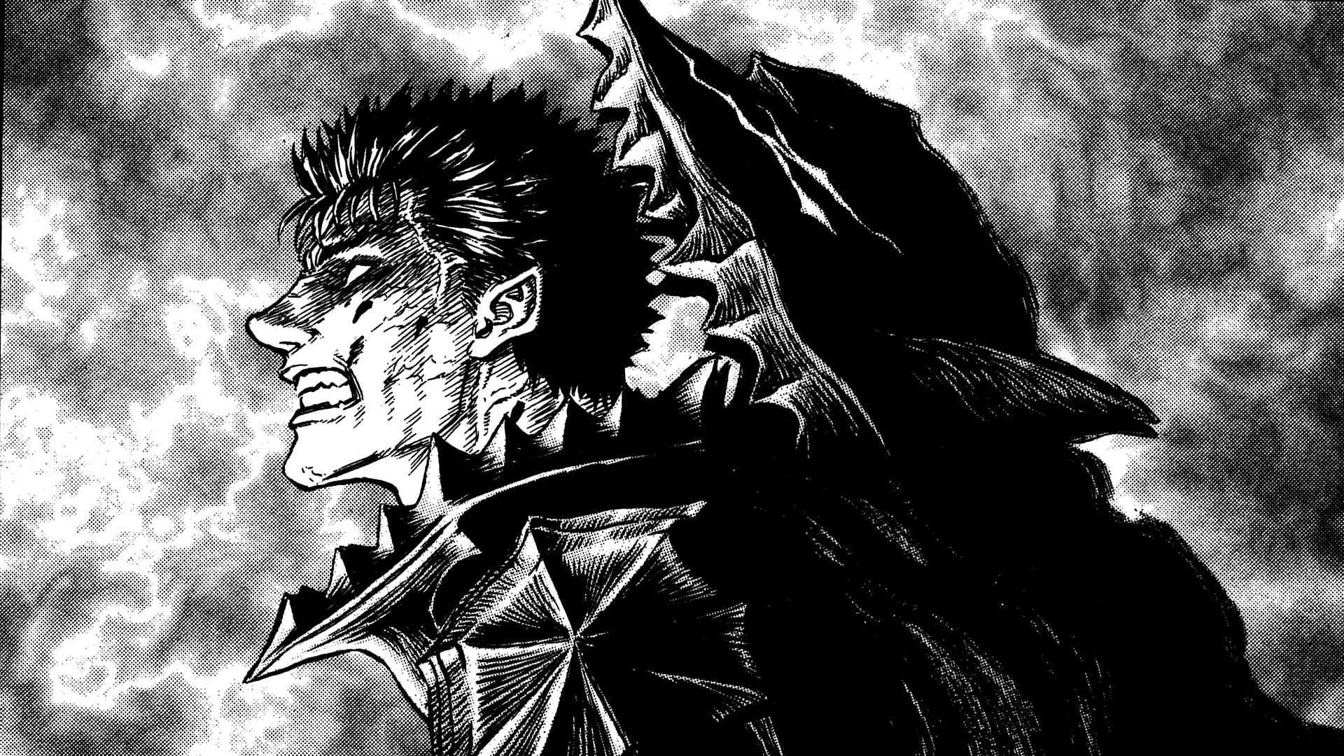 Berserk Guts Dark Warrior 4K Manga Wallpaper