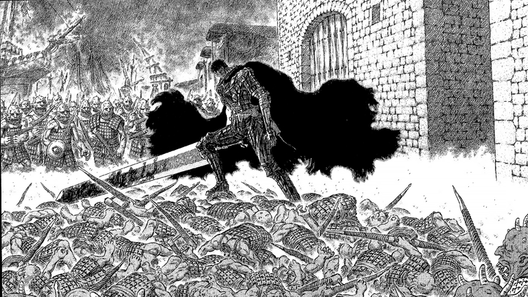 Hình Nền Chiến Trường Berserk Guts Kiếm Sĩ Đen