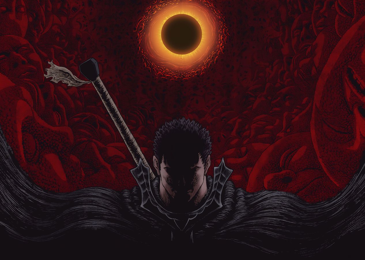 Berserk Guts Eclipse Wallpaper 4K
