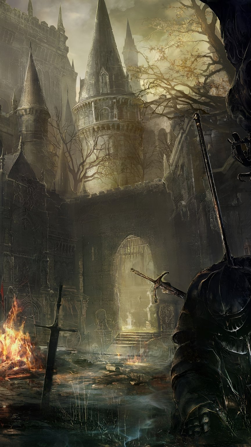 Dark Souls Castle Gate 4K Wallpaper