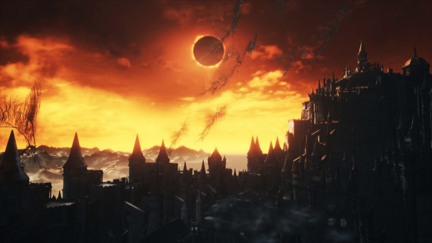 Dark Souls Eclipse Wallpaper - Kastilyo ng Lothric