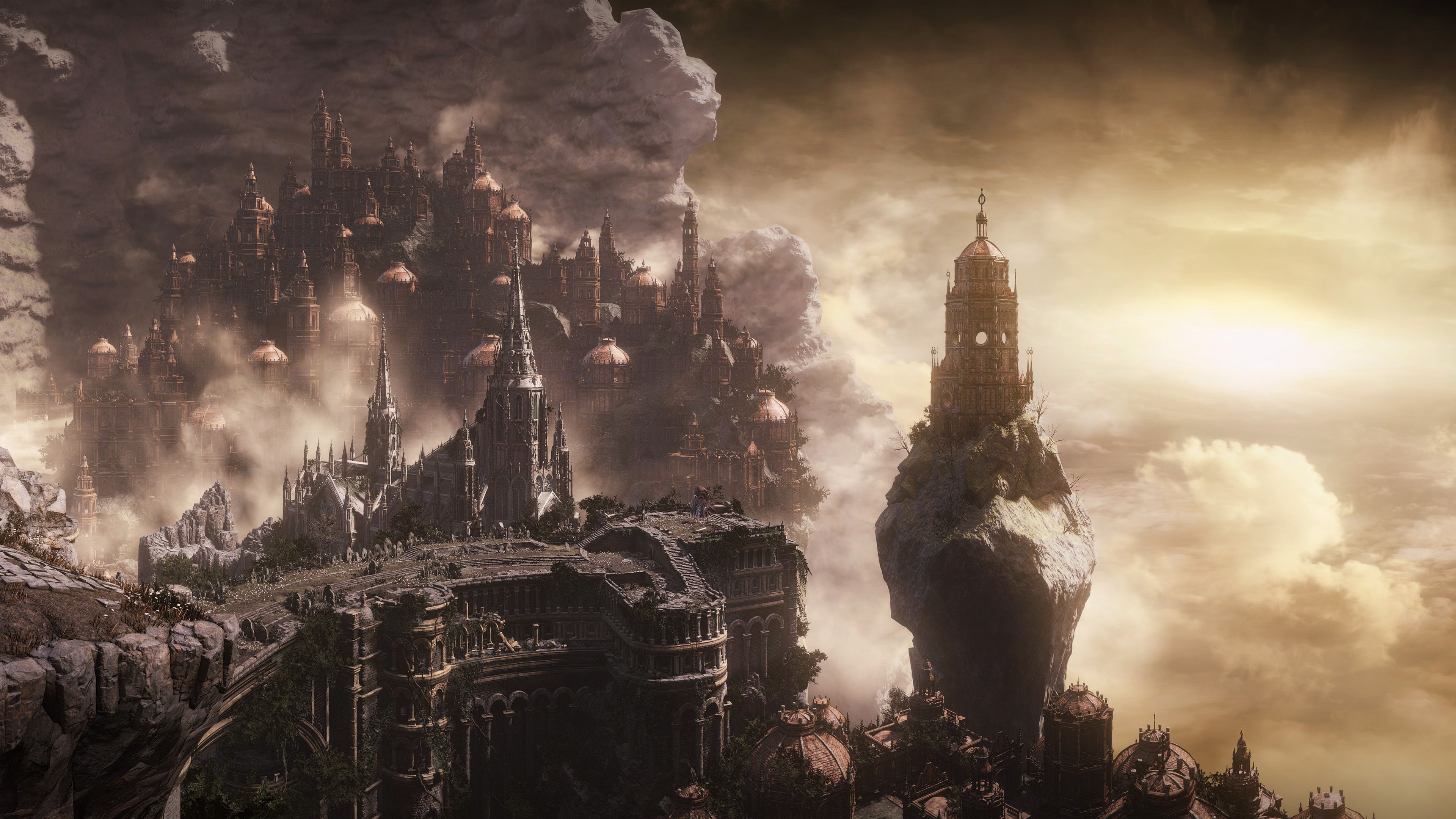 Dark Souls Elden Ring Floating Castle Wallpaper