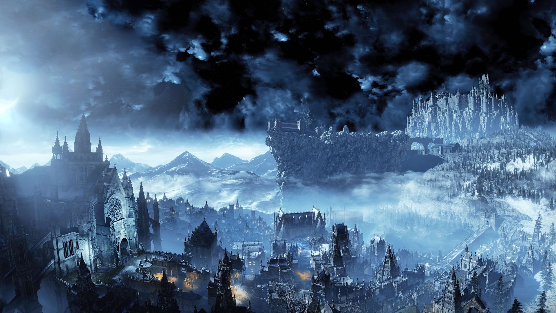 Dark Souls Irithyll City 4K Fantasy Wallpaper