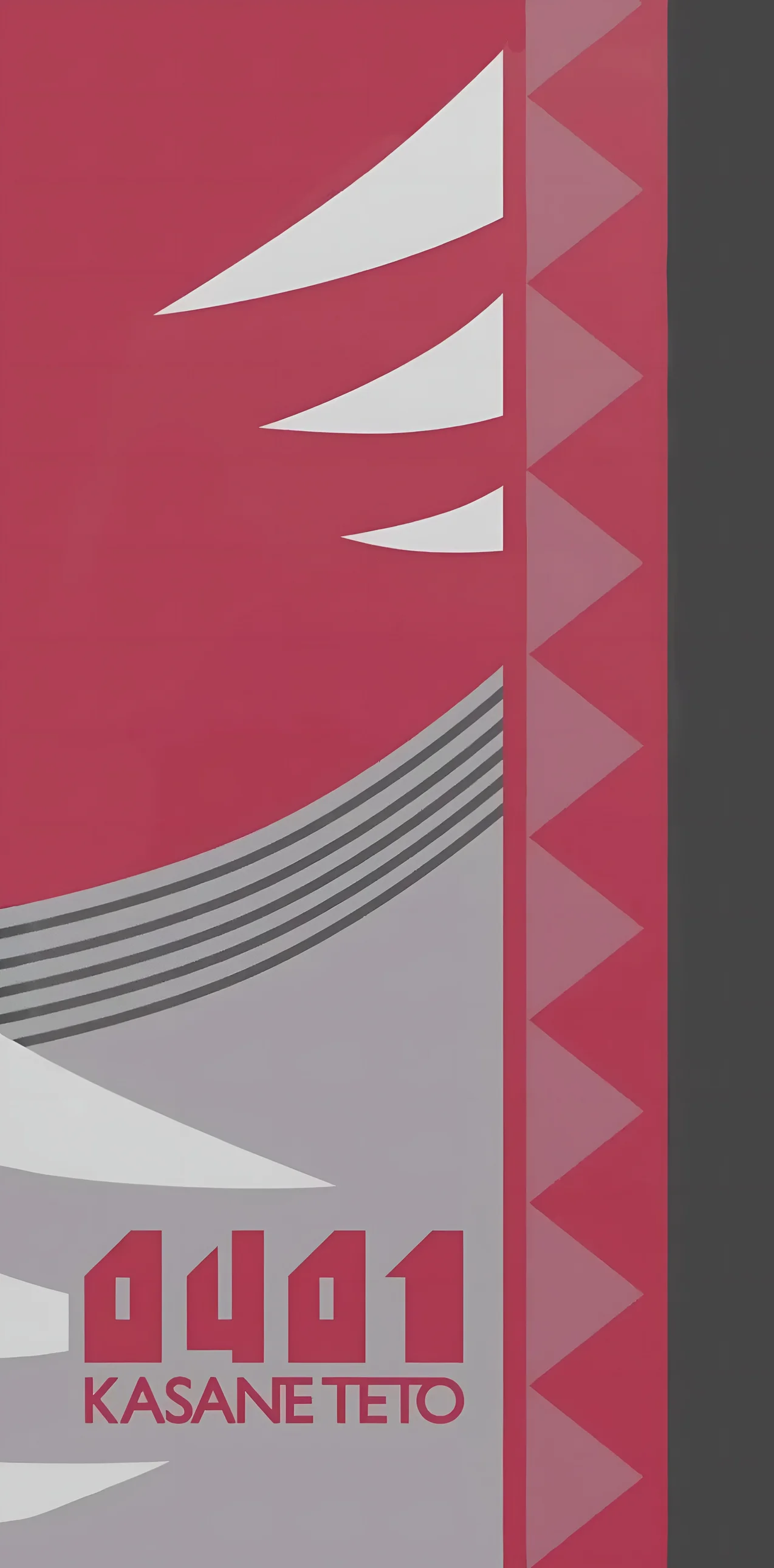 Kasane Teto 0401 Minimalist 4K Wallpaper