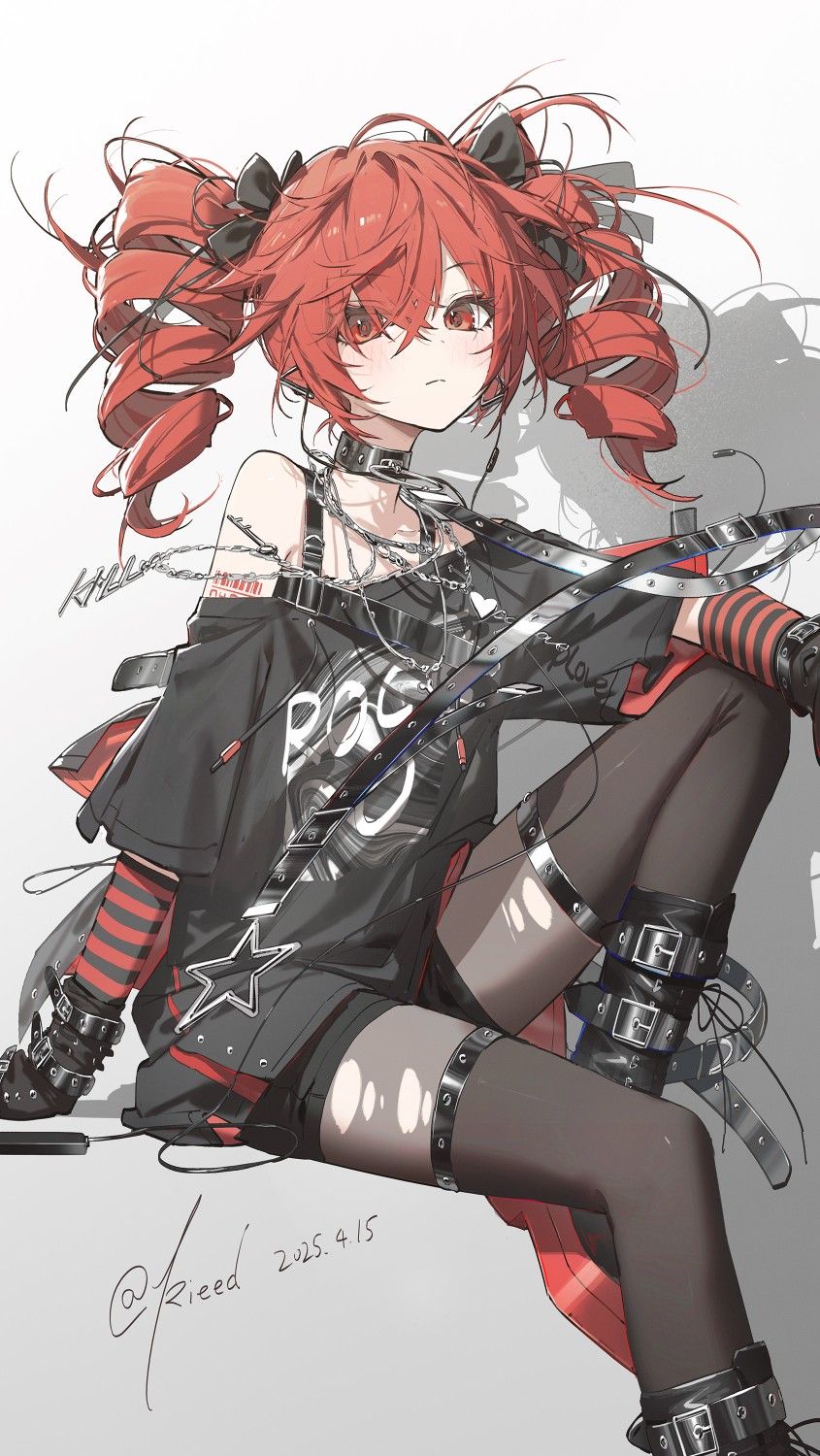 Kasane Teto Rock-Stil Anime Wallpaper 4K