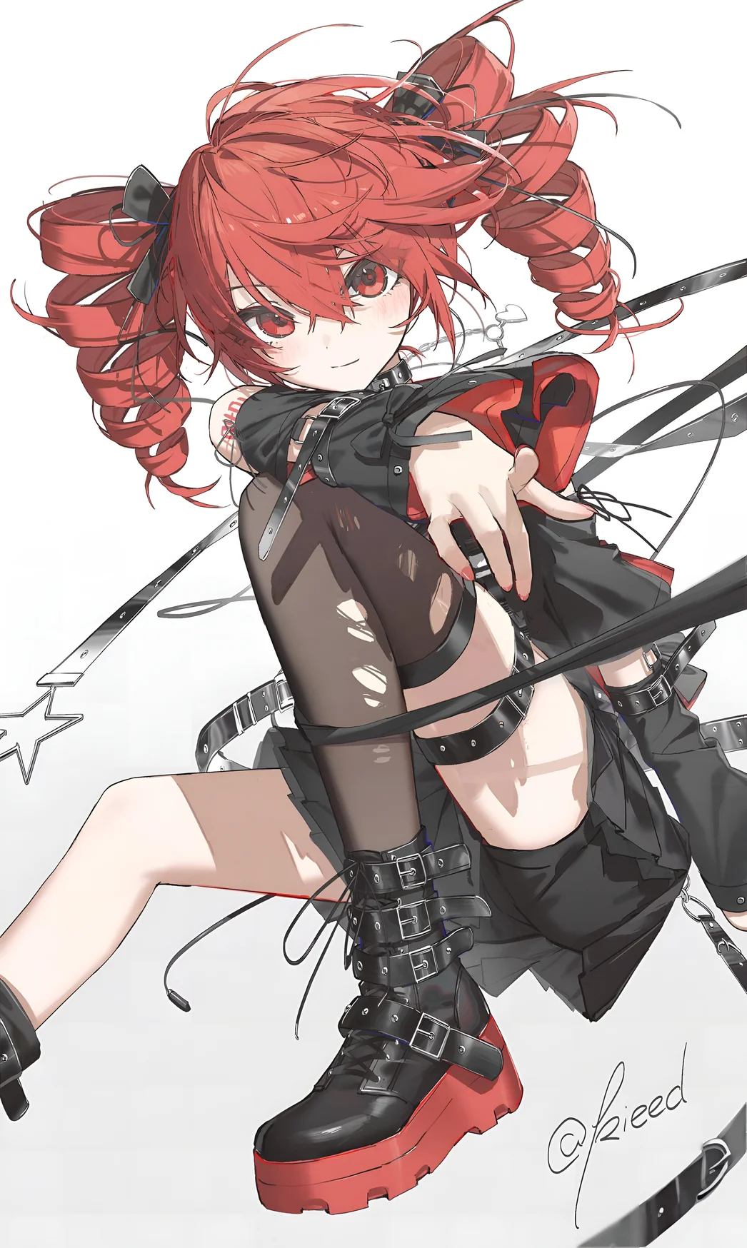 Kasane Teto Red Twintails Anime Wallpaper 4K