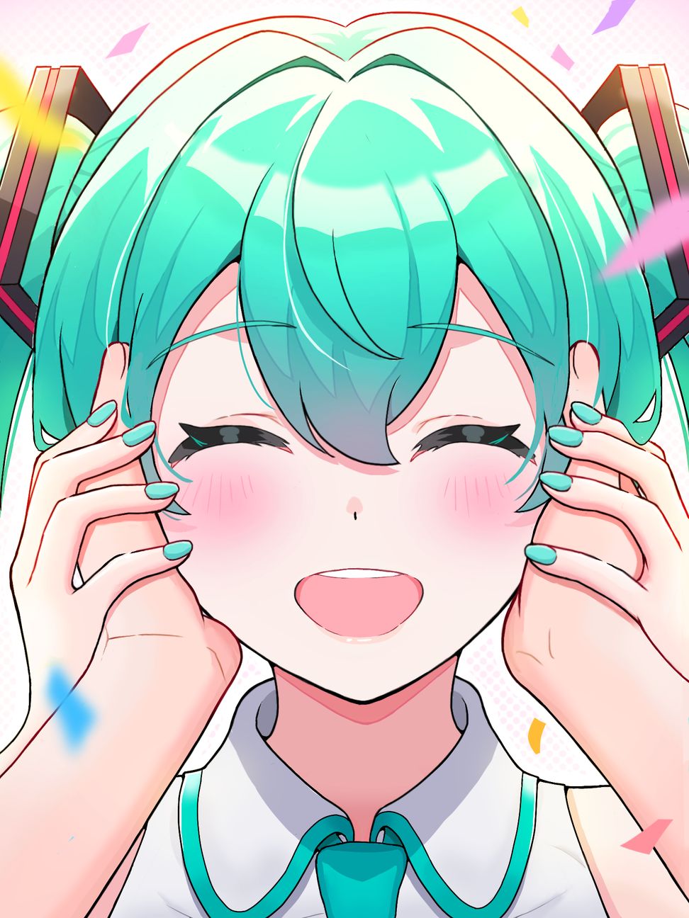 Wallpaper 4K cu Hatsune Miku Sărbătoare Bucuroasă