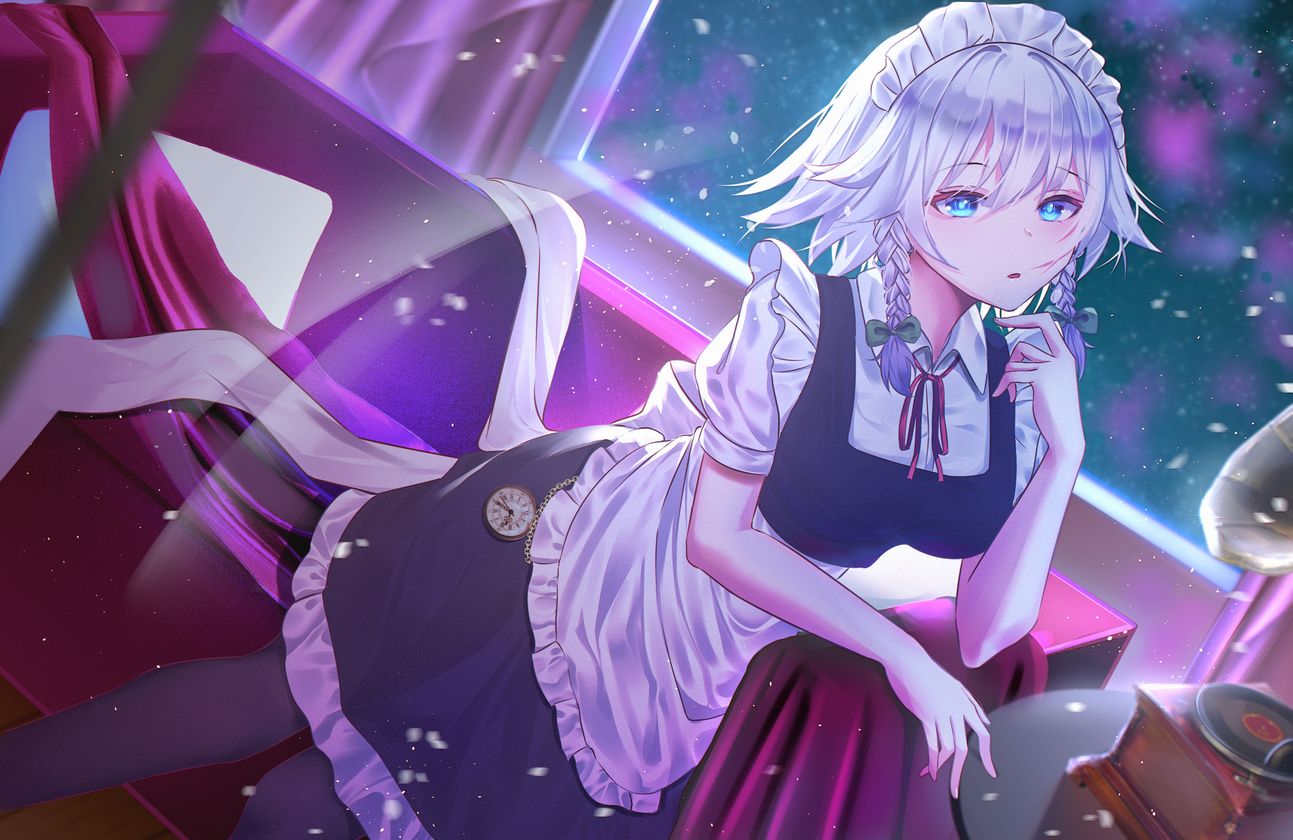 Sakuya Izayoi Cameriera Sfondo – Touhou Project 4K