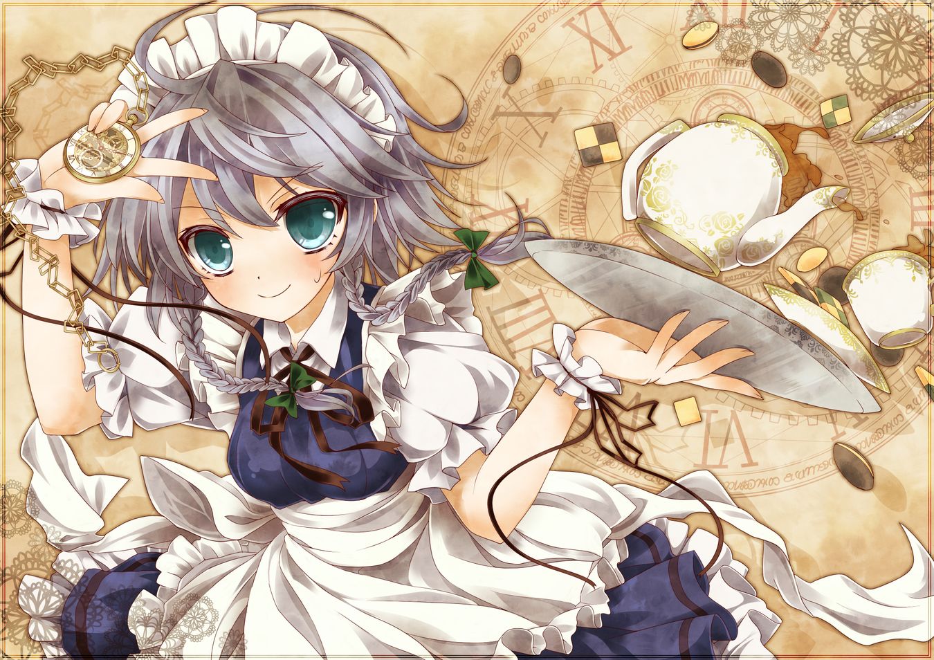 Sakuya Izayoi Touhou Project Hizmetçi Duvar Kağıdı