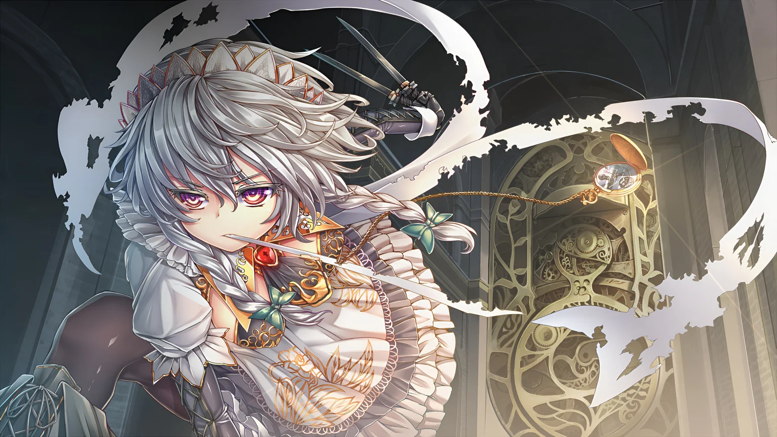 Sakuya Izayoi Touhou Project 4K Wallpaper