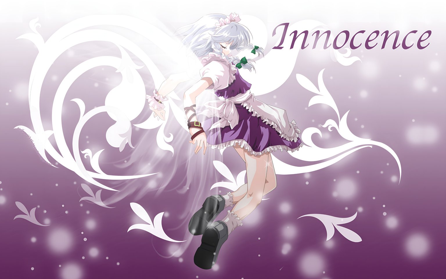Innocence Sakuya Izayoi Touhou Wallpaper 4K