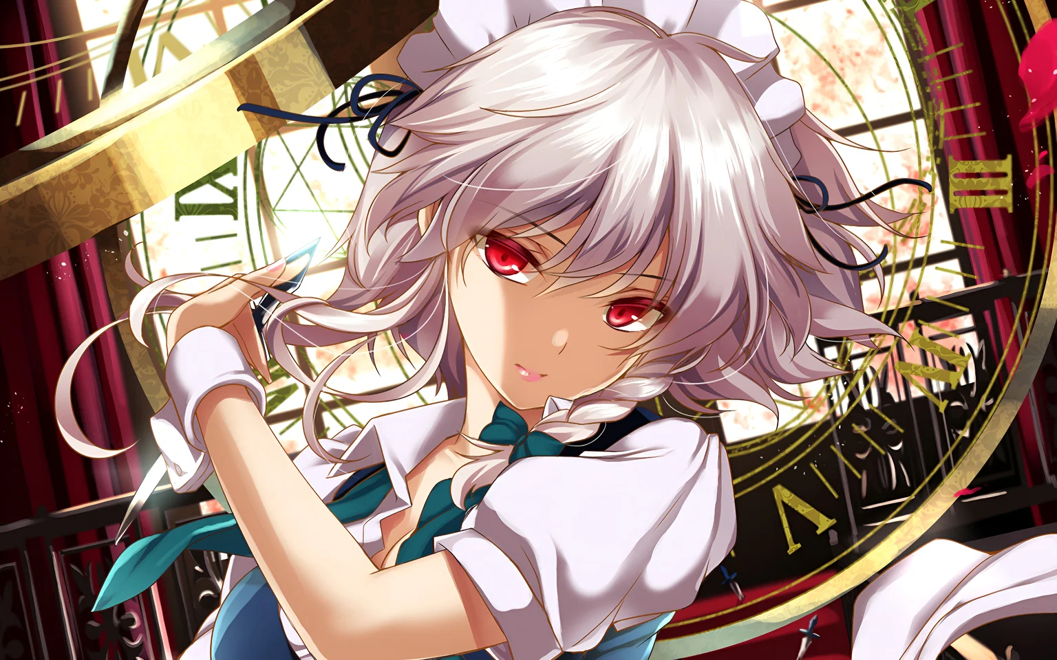 Sakuya Izayoi Touhou Project 4K Wallpaper