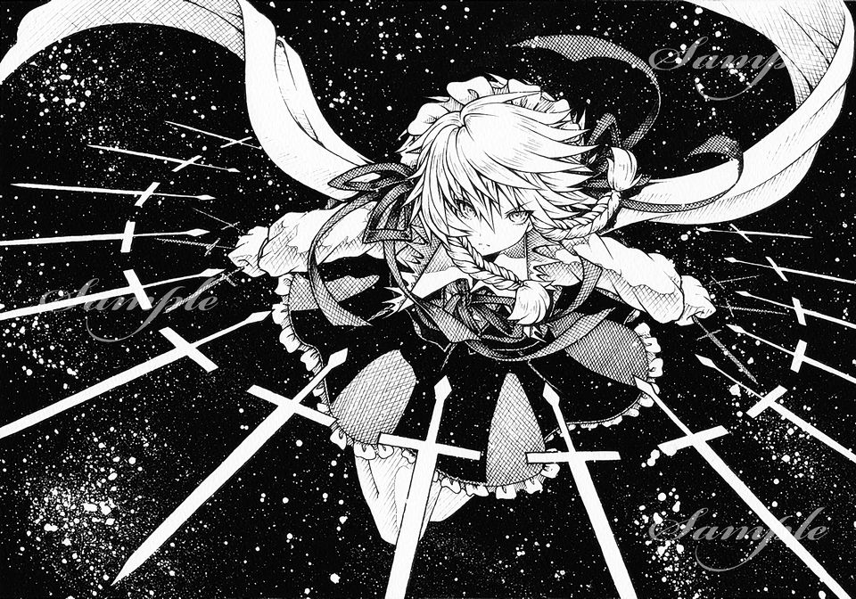 Sakuya Izayoi Touhou Project 4K Wallpaper