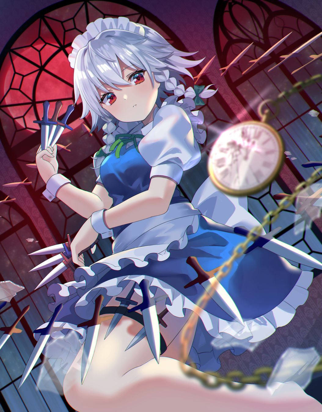 Sakuya Izayoi Touhou Project 4K Wallpaper