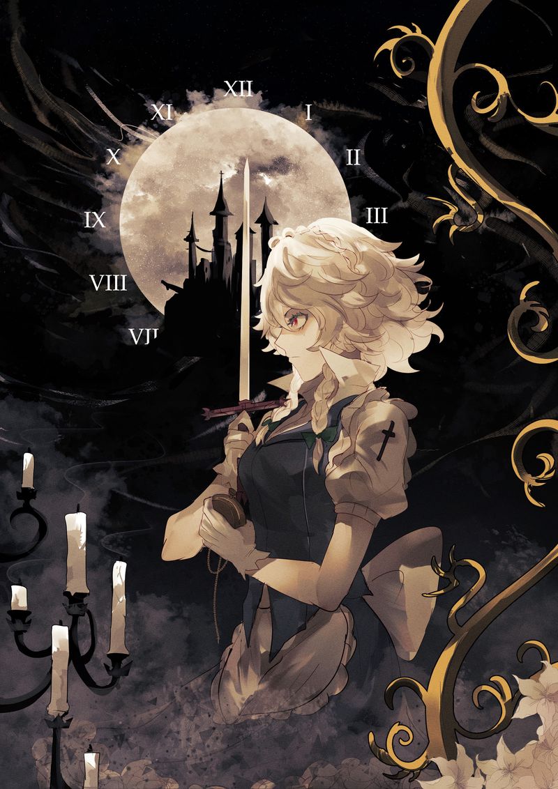 十六夜咲夜月光城堡壁纸