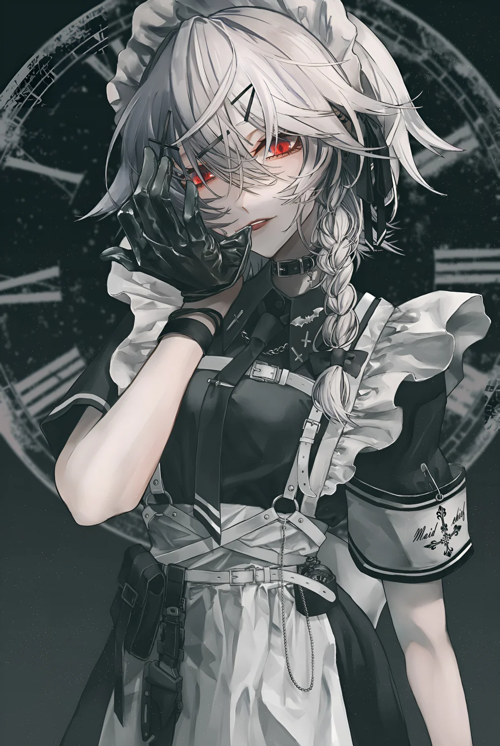 Sakuya Izayoi Dark Maid Wallpaper 4K