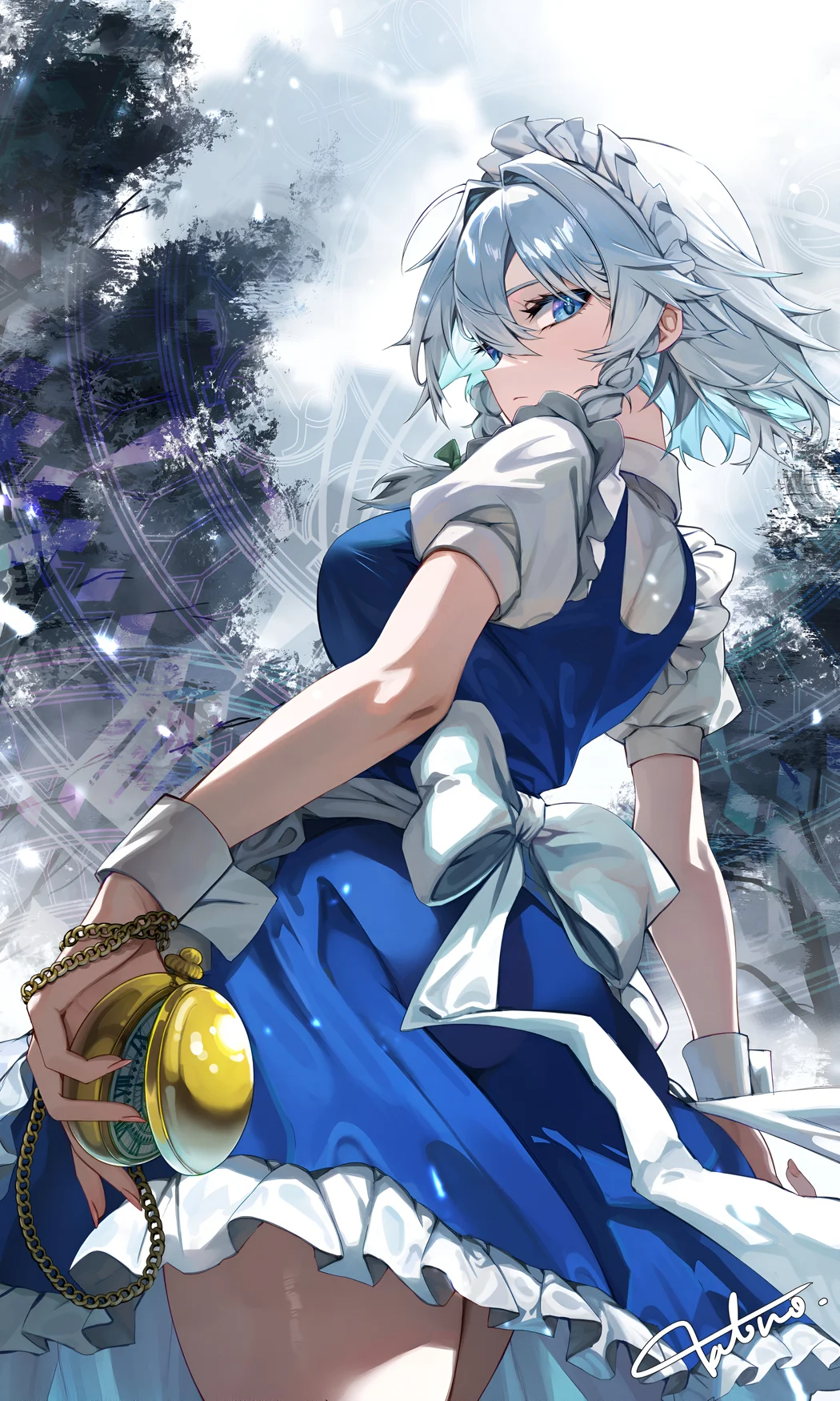 Sakuya Izayoi Touhou Project 4K Hintergrundbild