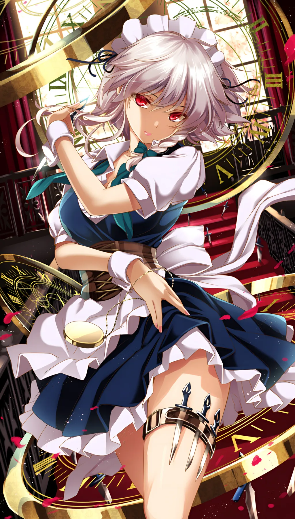 Sakuya Izayoi Maid Wallpaper Touhou Project 4K