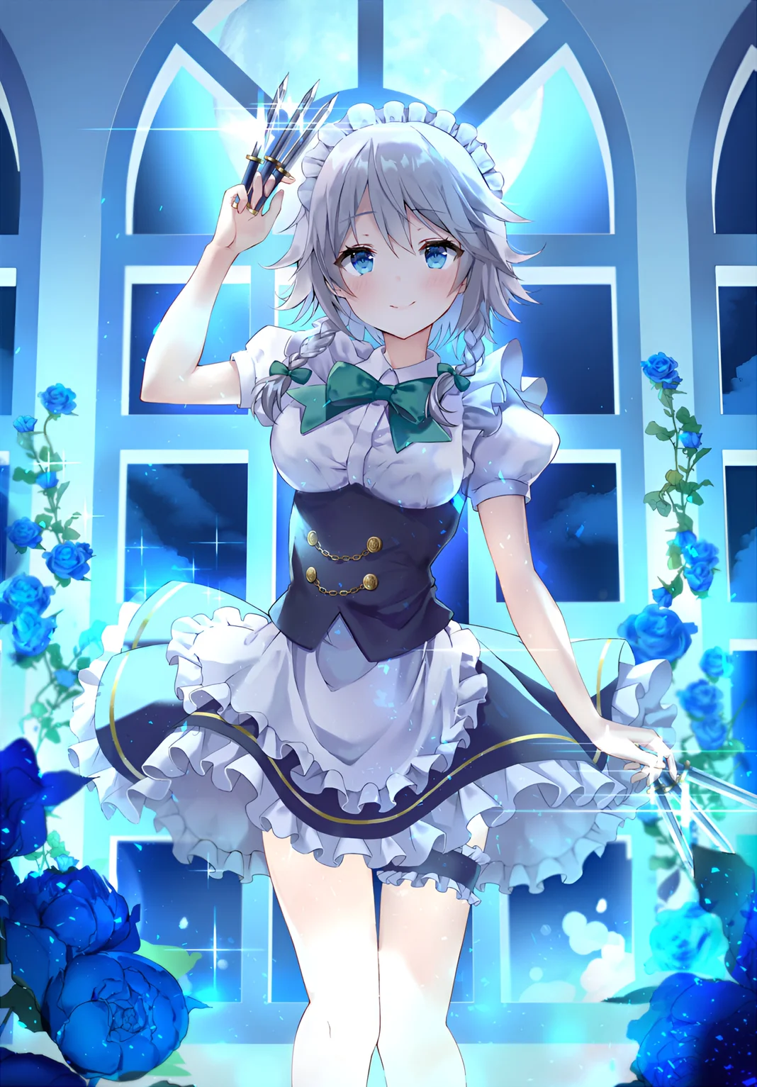 Sakuya Izayoi Maid Wallpaper Touhou Project 4K