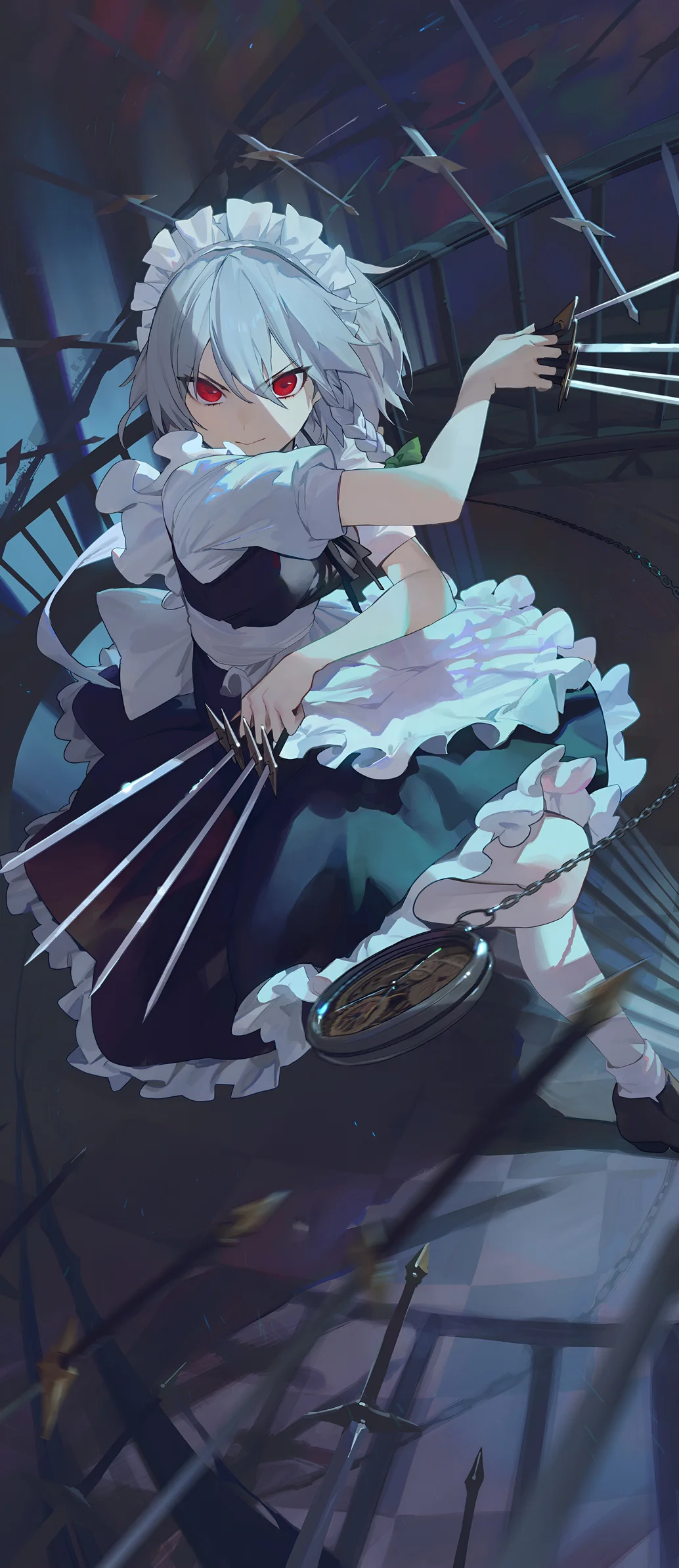 Sakuya Izayoi Maid Wallpaper Touhou Project 4K