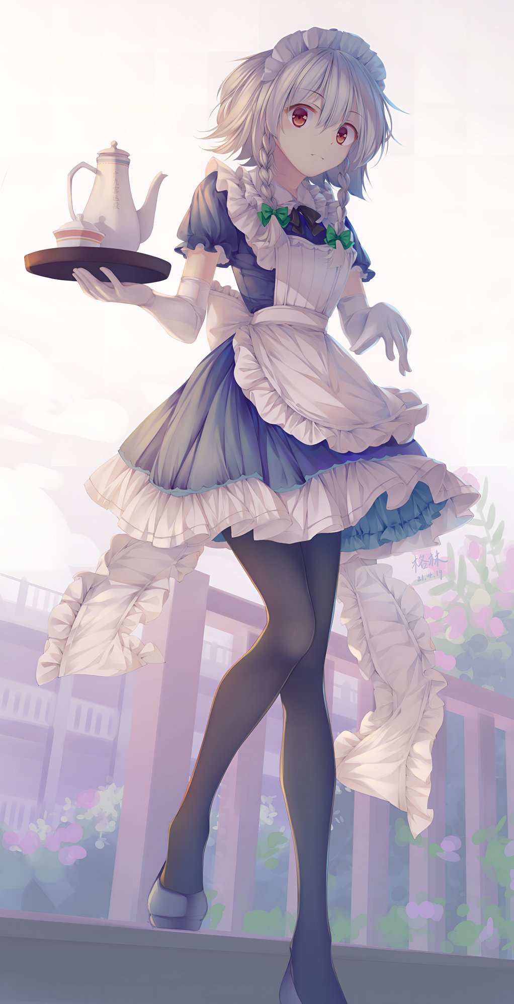 Sakuya Izayoi Maid Wallpaper Touhou Project 4K