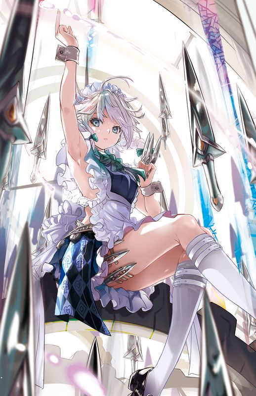 十六夜咲夜壁纸 – 东方Project 4K艺术