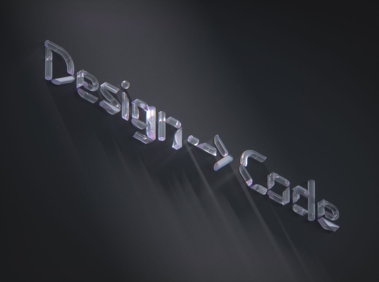 Design+Code 3D Cam Metin Duvar Kağıdı