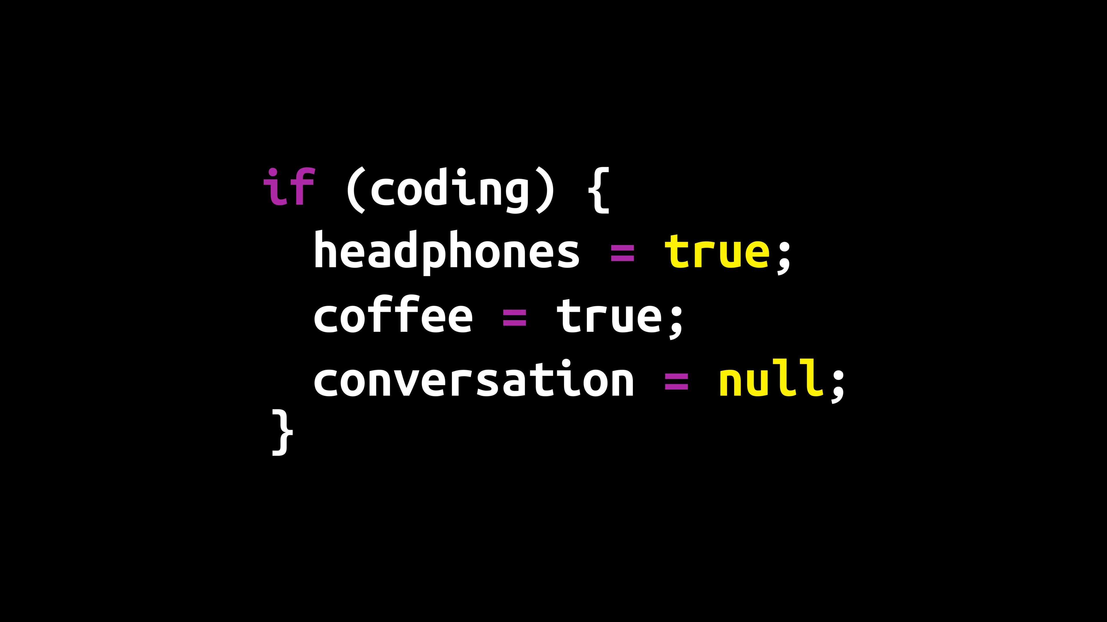 Coding Mode Wallpaper - Programmer Humor Dark Theme 4K