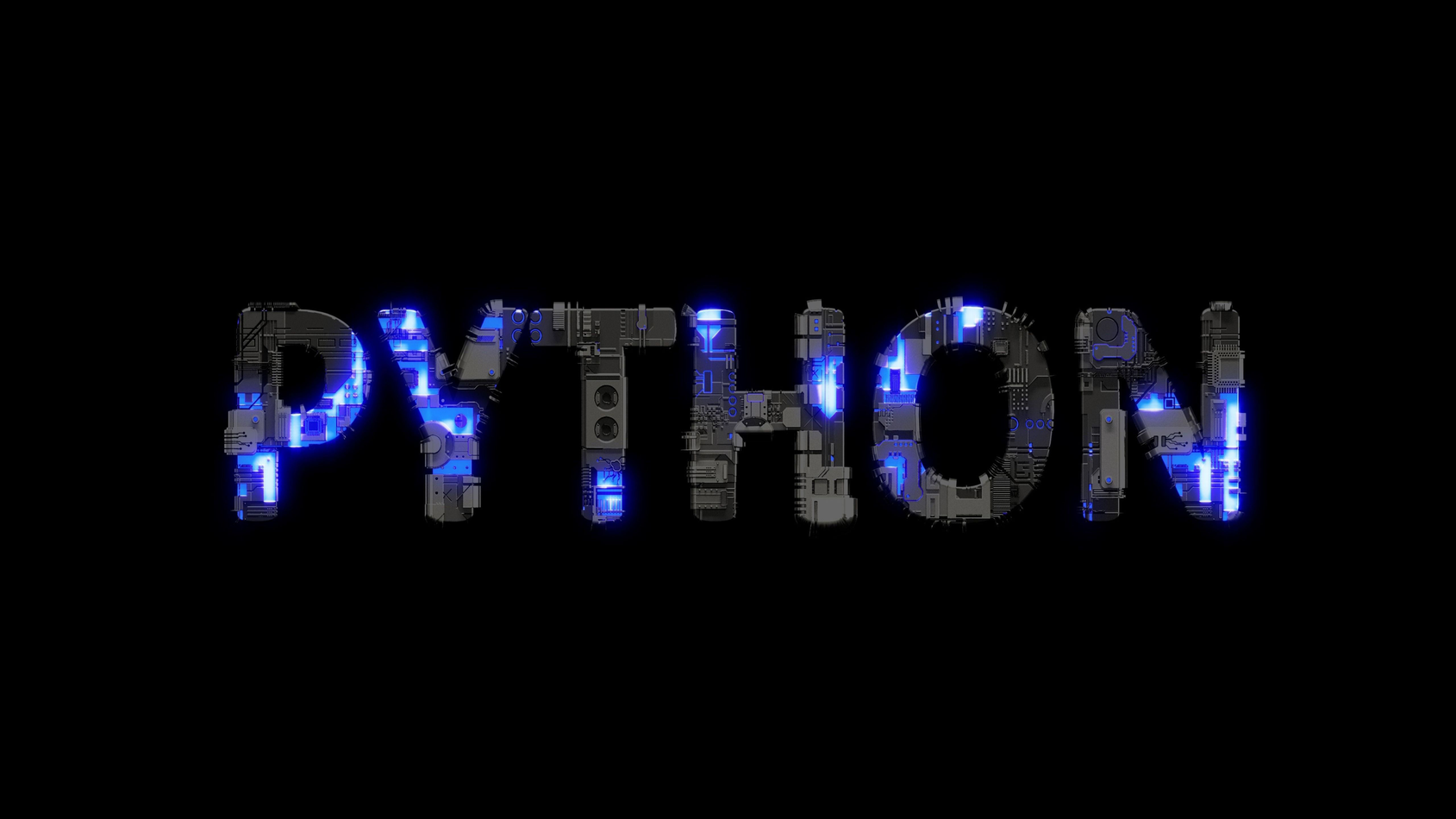Python Programming Language Cyberpunk 4K Wallpaper