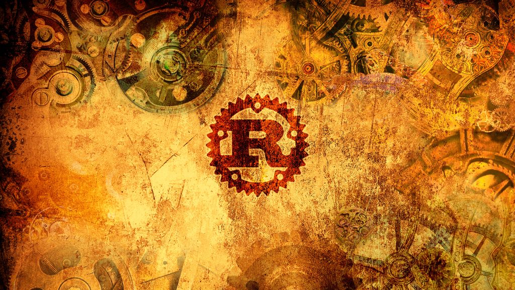 Rust Programming Language Steampunk Gear Wallpaper 4K